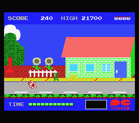 Back To The Future back cover for MSX